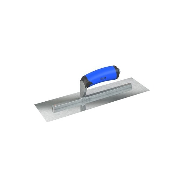 Razor Stainless Steel Finishing Trowel - Square End - 14" x 4.5" with Comfort Wave Handle